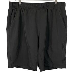Gerry Men's Pull-on Trail Shorts Black Elastic Waistband 9" Inseam Size XL